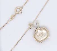 Vintage Sterling Silver Lady Bug Pendant on Chain