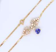 Dreamy 18kt Diamond and Tanzanite Necklace