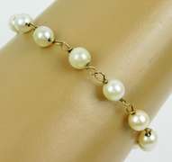 Vintage 14K Pearl Bracelet