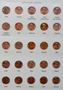 Full Red BU Memorial Cent Set 1959-2013