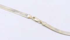 Italian 925 Sterling Silver Herringbone Necklace