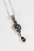 Sterling Silver Mystic Quartz Gemstone Pendant