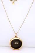 Argento Vivo 10KT Yellow Gold plated Over Sterling Silver locket Necklace