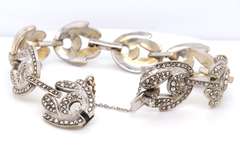 Vintage 925 Sterling Silver Signed Marcasite Bracelet