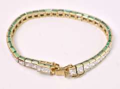 Flashy Tennis Bracelet in Vermeil