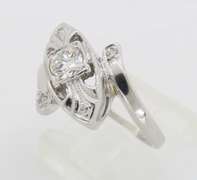 Vintage Diamond Bypass Ring