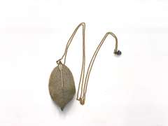 Gold-Toned Leaf Necklace