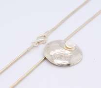 Vintage 925 Sterling Silver Pearl Shell Pendant on Chain with Matching Earrings