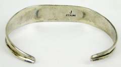 Sterling Silver Navajo Black Onyx Cuff Bracelet