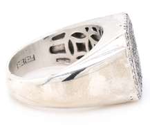 Effy Gents 1.20ctw Sapphire and 0.15ctw Diamond Ring in Sterling