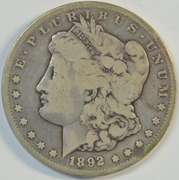 Rare key date 1892-CC Morgan Silver Dollar in circ