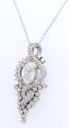 Masterpiece 18kt White Gold Diamond Pendant on Chain