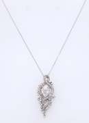 Masterpiece 18kt White Gold Diamond Pendant on Chain