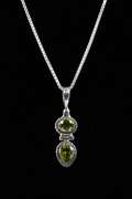 Sterling Silver Natural Peridot Gemstone Pendant