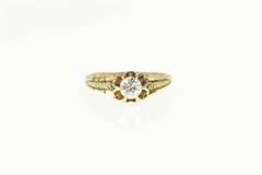14K Yellow Gold 0.41 Ct Old European Cut Diamond Engagement Ring