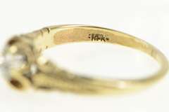 14K Yellow Gold 0.41 Ct Old European Cut Diamond Engagement Ring