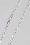 Italian .925 Sterling Silver 3.6mm Diamond Cut Paperclip Chain 18 Inches