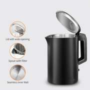 Cordless Double Wall Electric Kettle Stainless Steel