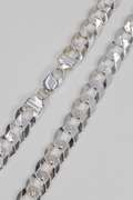 .925 Italian Sterling Silver 13mm Curb Link Chain Necklace 20 Inches