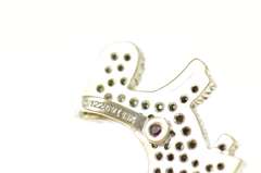 18K White Gold Roberto Coin Diamond Schnauzer Dog Puppy Charm/Pendant