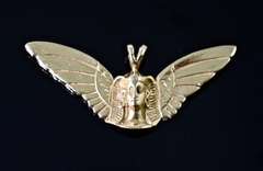 Wonderful 14K Egyptian Revival-Style Pendant