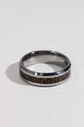 8mm Tungsten Carbide Wedding Band w/Carbon Fiber Inlay Size 15