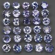 Heavy flashing 5.20ct diamond cut Tanzanite set