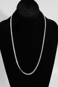 Italian .925 Sterling Silver 4.1mm Diamond Cut Miami Cuban Link Chain 24 Inches