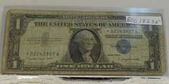 1957-A $1. Silver Cert, Star Note, circ