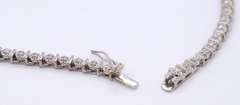 Vintage 925 Sterling Silver Cubic Zirconia Necklace