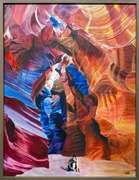 Ismail Khelalfa Original Oil on Canvas Native American Series