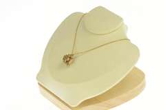 Gold Filled Victorian Engraved Geometric Knot Cube Charm/Pendant