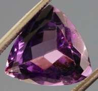 Stunning 6.07ct trillion cut Brazilian Amethyst