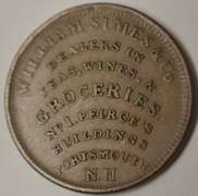 1837 William Simes Teas, Wines, Groceries HT-194, Circulated.