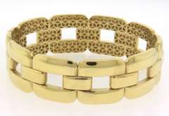 Handsome Italian 14k Gold Chain Bracelet