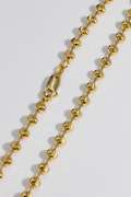 10K 5mm Mooncut Bead Gold Chain 20 Inch