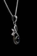 Sterling Silver Black Onyx Gemstone Pendant