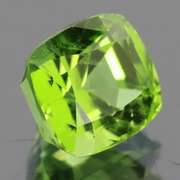 Superb 3.73ct cushion cut apple green Peridot