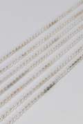 Sterling Silver - Italy Stamped - Hollow Rope Lot - 7 Chains - 4mm Wide - 30 Inches Each