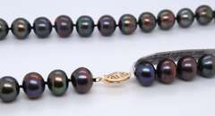 Black Fresh Water Pearl Necklace