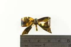 Gold Filled 1930's Bow Ribbon Promise Symbol Statement Pin/Brooch