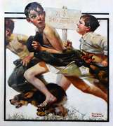 Norman Rockwell, No Swimming