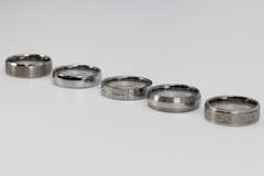 Lot of 5 Size 14 Tungsten Carbide Rings in Various Styles