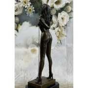 Brown Patina Mounted on A Marble Base