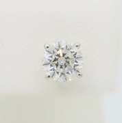 Certified Diamond Stud Earrings in 18k White Gold