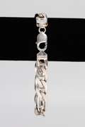 Italian .925 Sterling Silver 10.6mm Figaro Link Bracelet 9.25 Inches