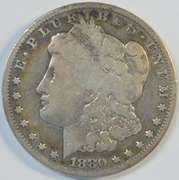 Key date 1880-CC Morgan Silver Dollar (Reverse of 1878)