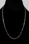 10k Gold 3mm Diamond Cut Mirror Chain Necklace 18 Inches