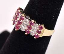Marvelous Ruby and Diamond Ring in Yellow Gold