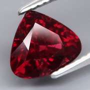 Untreated deep blood red 2.95ct Rhodolite Garnet